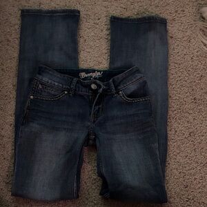 Wrangler Women's Dark Blue Boot Cut Leg Jeans